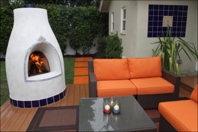 El Pueblo Outdoor Kiva Fireplace Kit